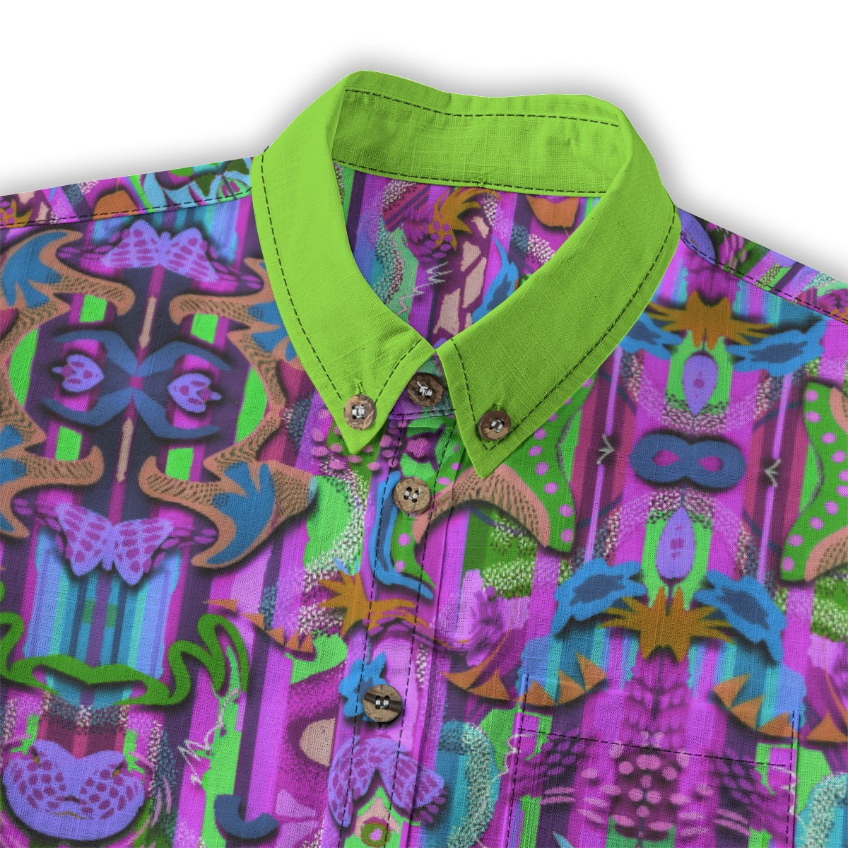“Labyrinth” Purple Children's Shirt With Pocket | 125GSM Cotton