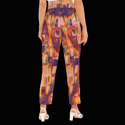 “Gemstones” Women's Loose Straight-leg Pants