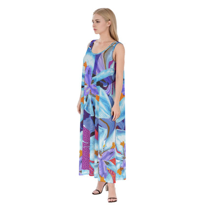 “The Blue Dietes” Women's Dress | 115GSM Rayon