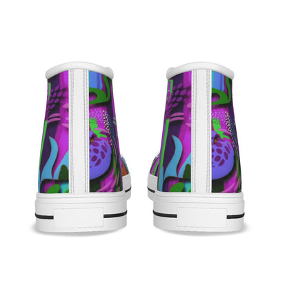 “Labyrinth Purple” Kid's Canvas Shoes