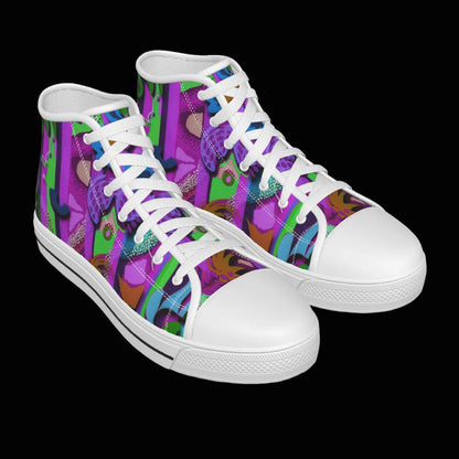“Labyrinth Purple” Kid's Canvas Shoes