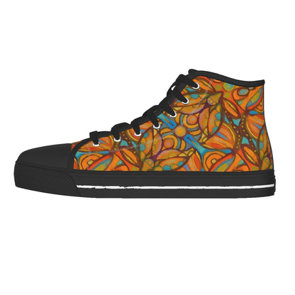 “Bloomfield Ochres”  Men's Black Sole Canvas Shoes