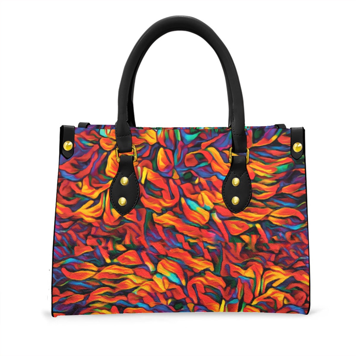 “Inferno” Women's Tote Bag With Black Handle