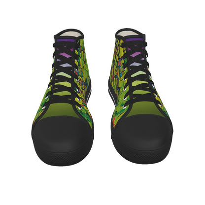 “Fern” Men's Black Sole Canvas Shoes