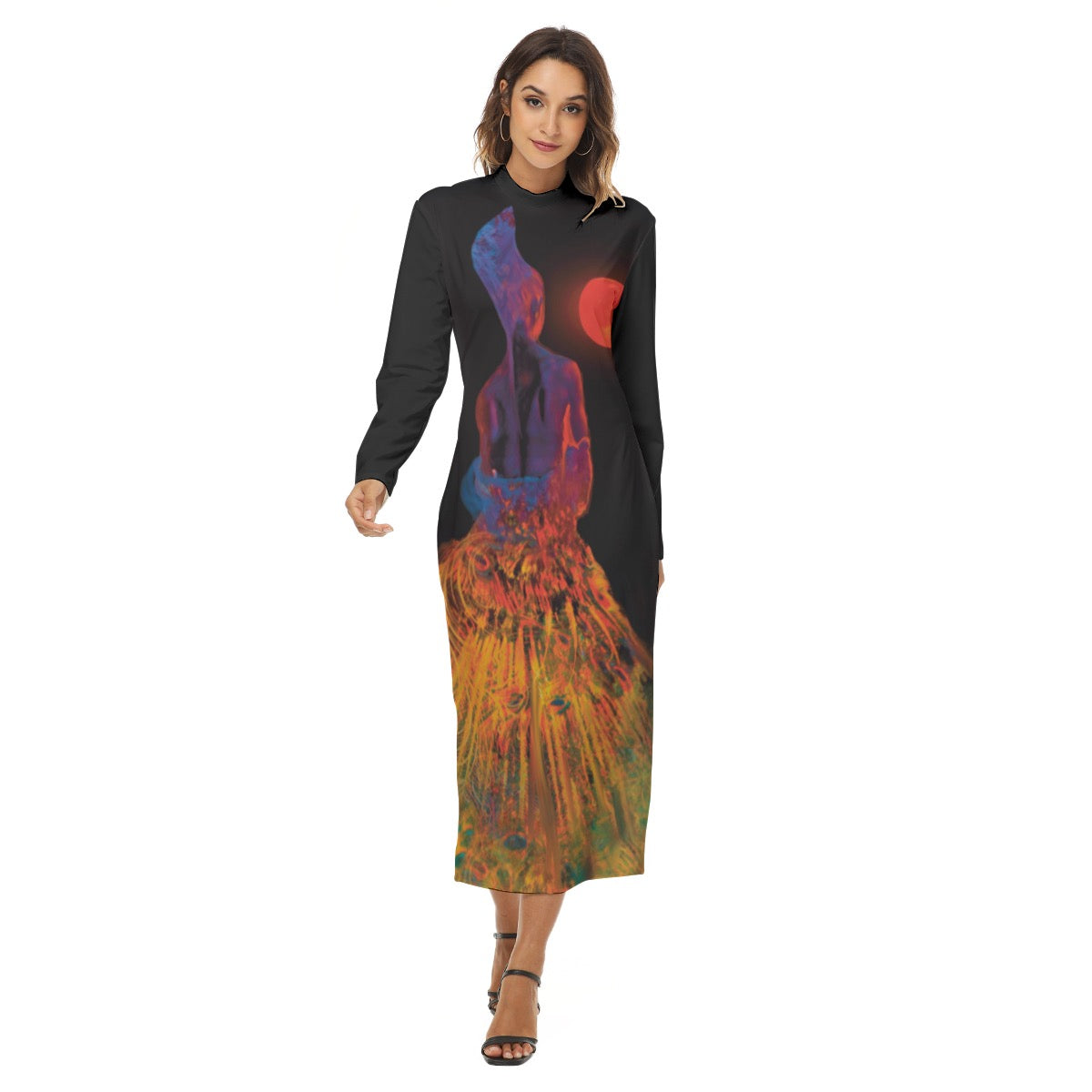 “Blood Moon” Women's Hip Dress