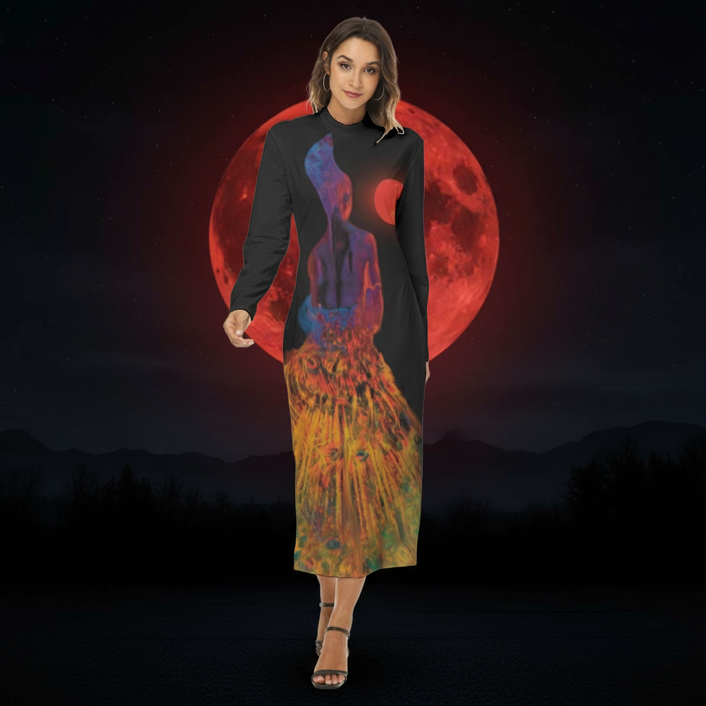 “Blood Moon” Women's Hip Dress