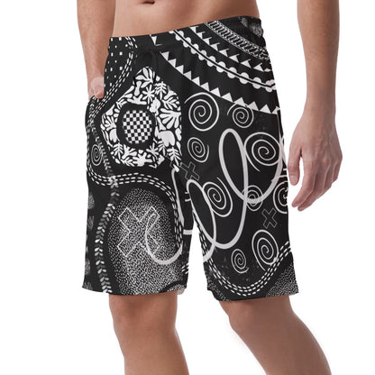“Scribble” Casual Short Pants