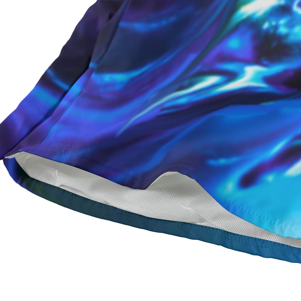 “Blue Glass wave” Men‘s Beach Shorts With Lining