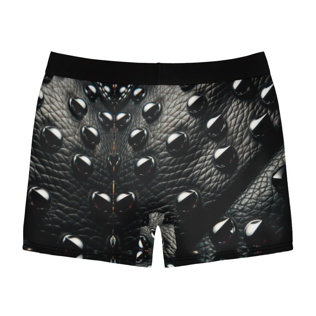 “Studded Leather” Print Men's Stretch Boxer Briefs