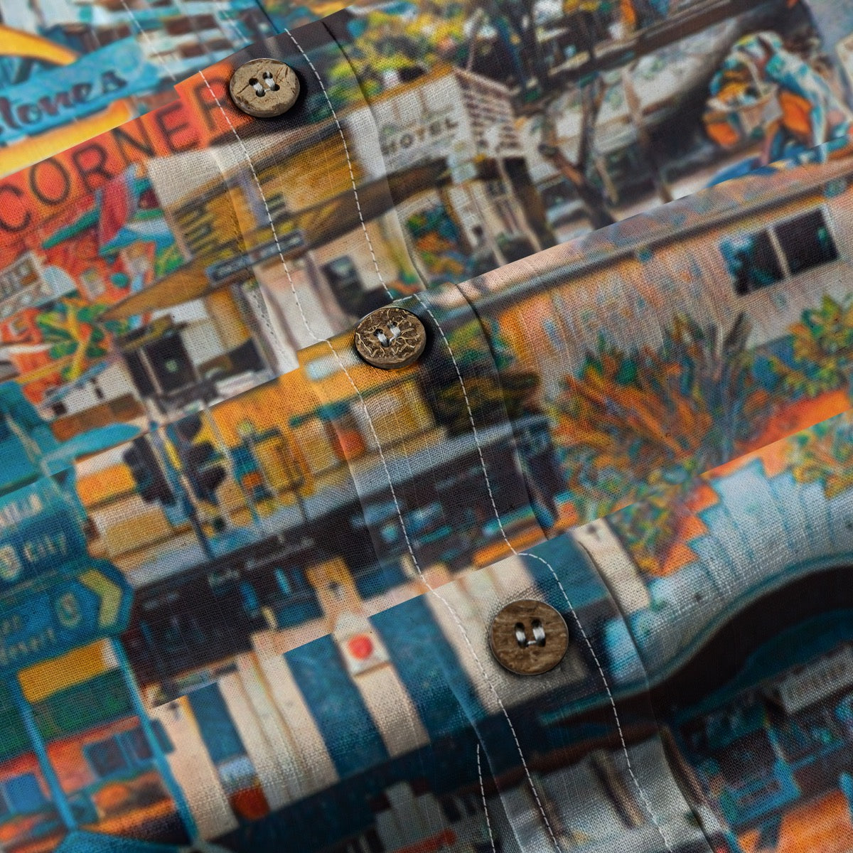 “Southside Brizvegas” Men's Breathable Cotton Shirt|125GSM