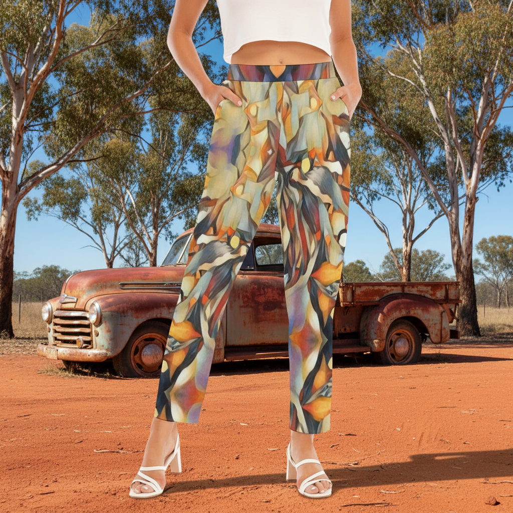 “Outback Hues “ Women's Loose Straight-leg Pants