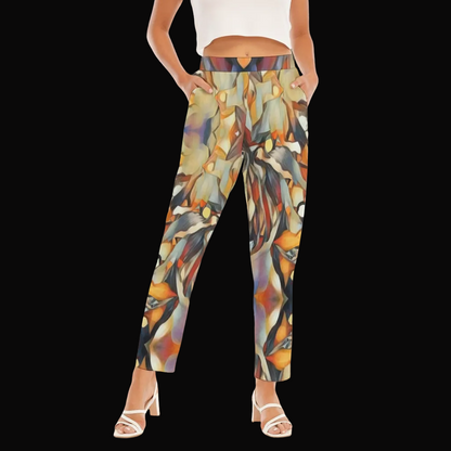 “Outback Hues “ Women's Loose Straight-leg Pants