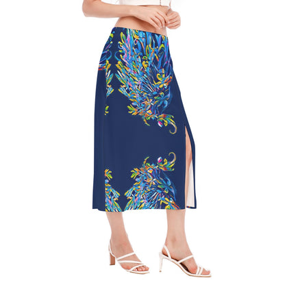 “Florina” Women's High Slit Long Skirt