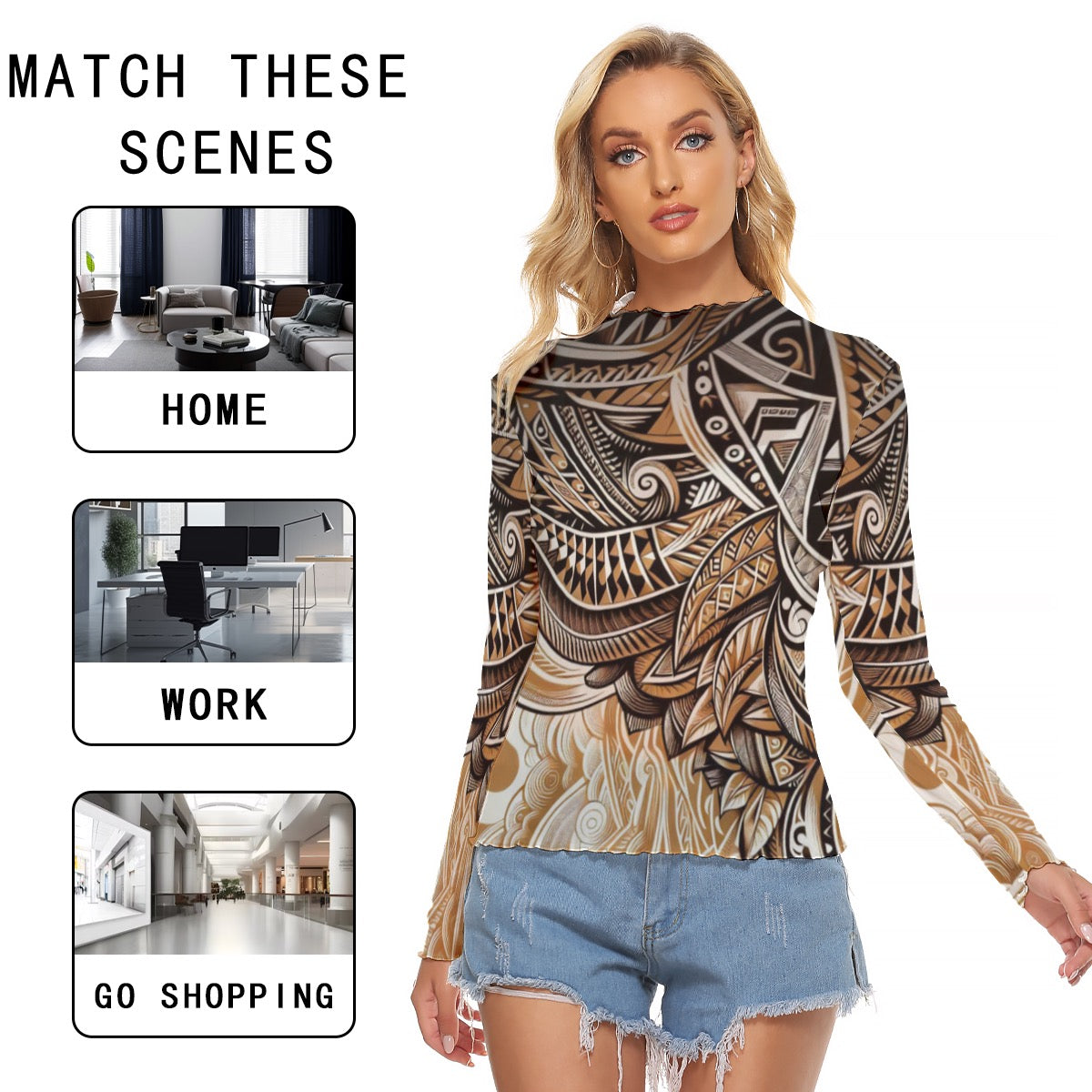 “Earthen Echoes” Mesh T-shirt