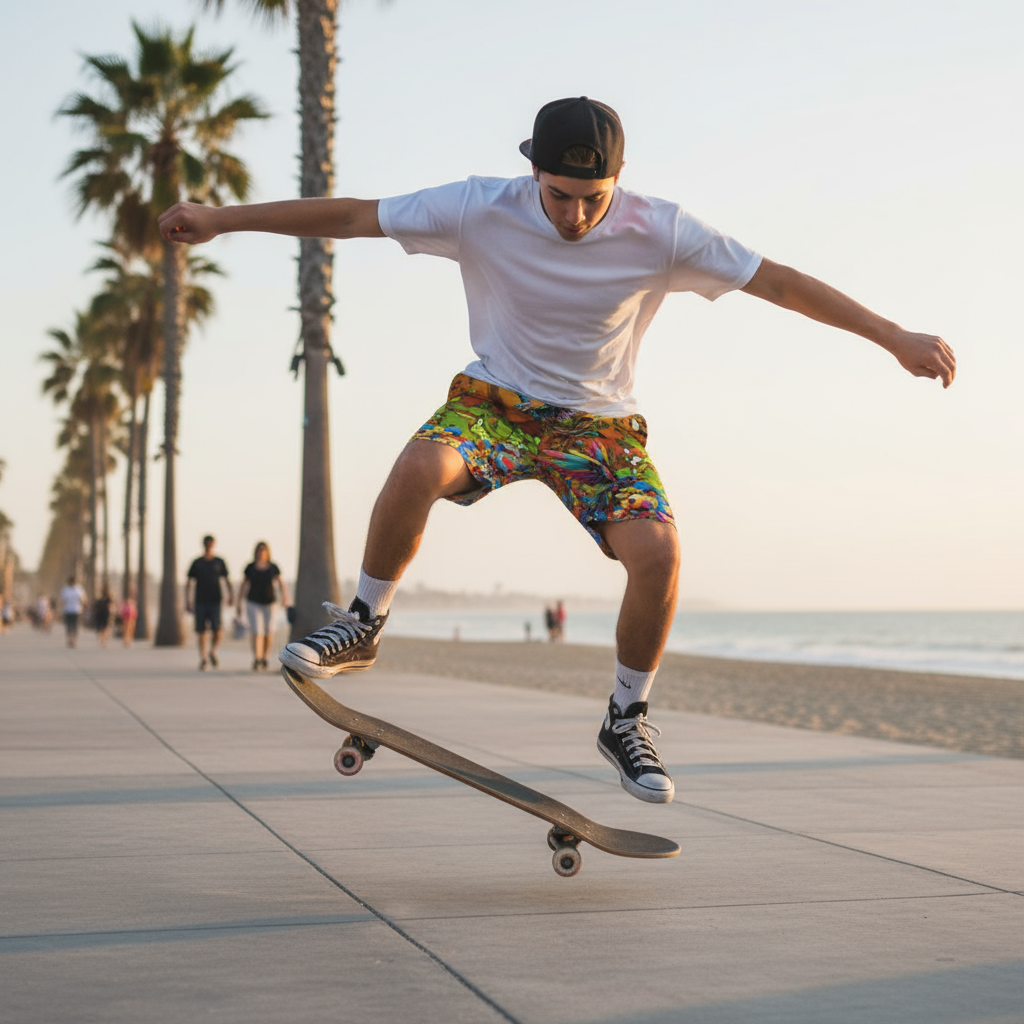 “Yellow Garden of Unseemly Delights”  Men‘s Beach Shorts With Lining
