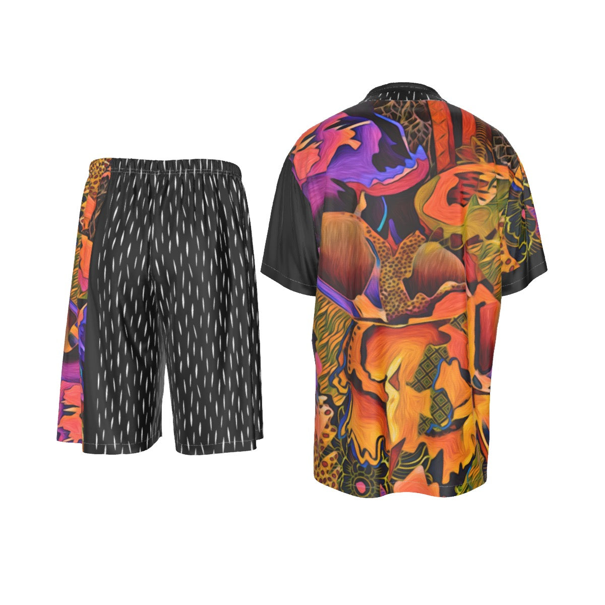 “Passion Masc” Men's Imitation Silk Shirt Suit