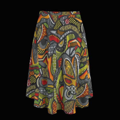 “Zedomina” Women's Long Maxi Skirt With Pockets