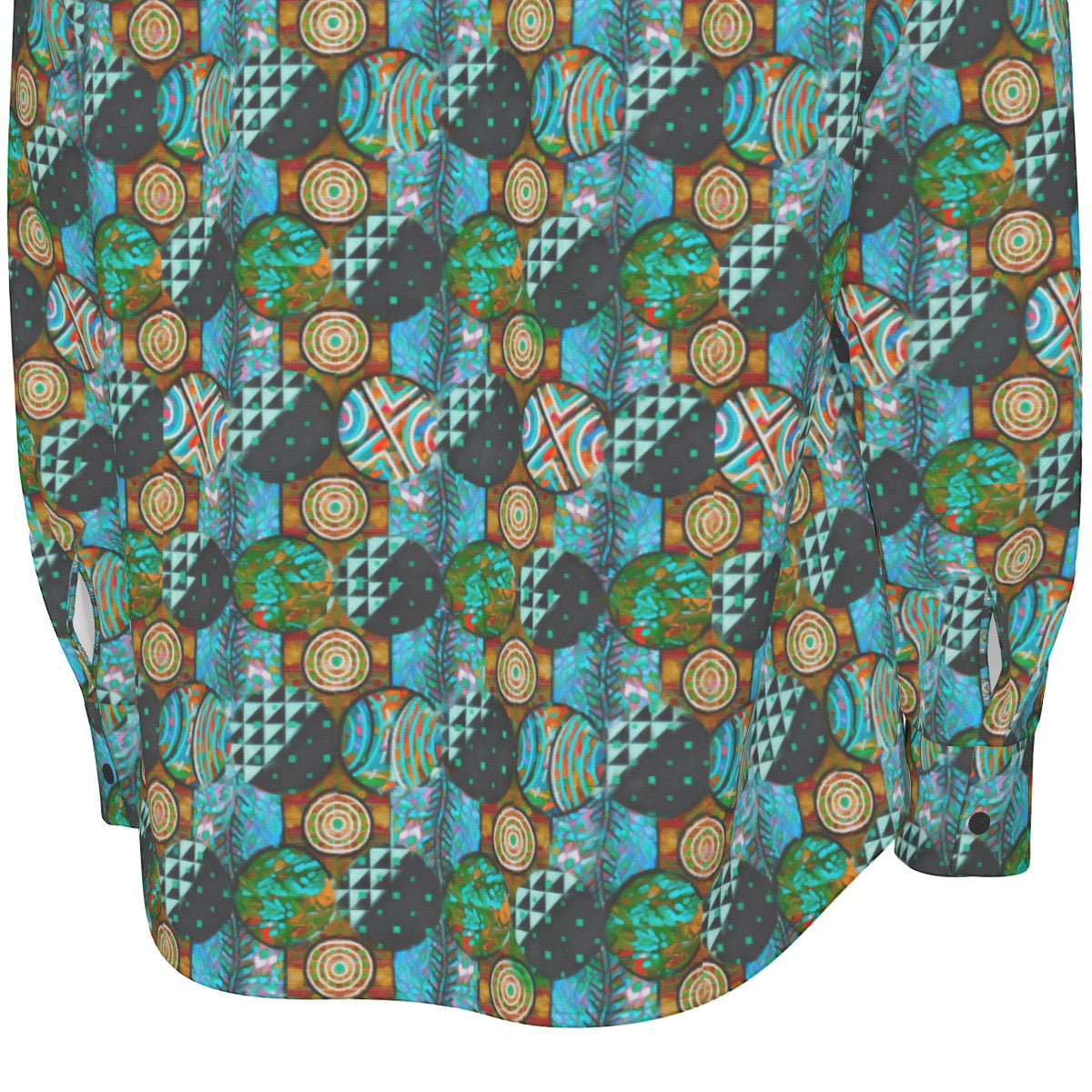 “Munjarii Green”  Men's Long Sleeve Shirt | 115GSM Cotton poplin