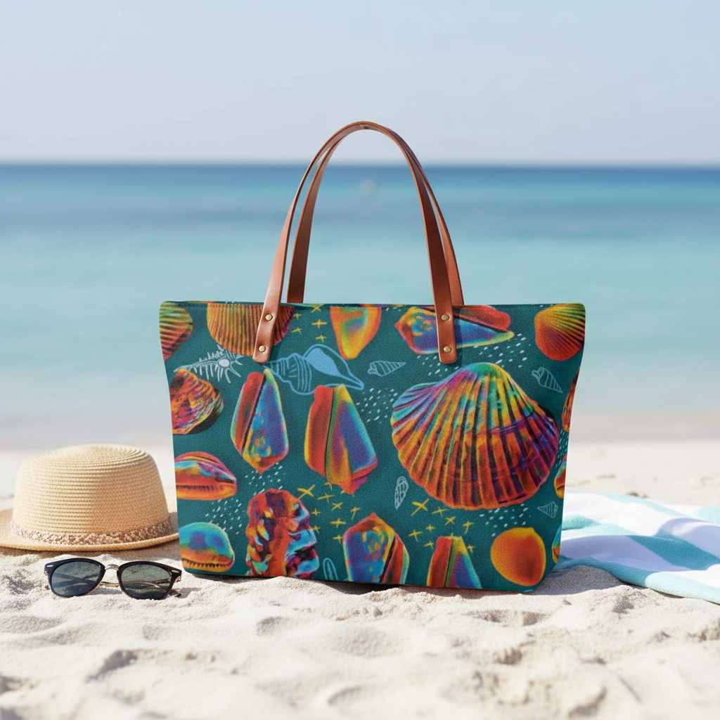 “Peregian Shells” Women's Tote Bag | Diving Cloth