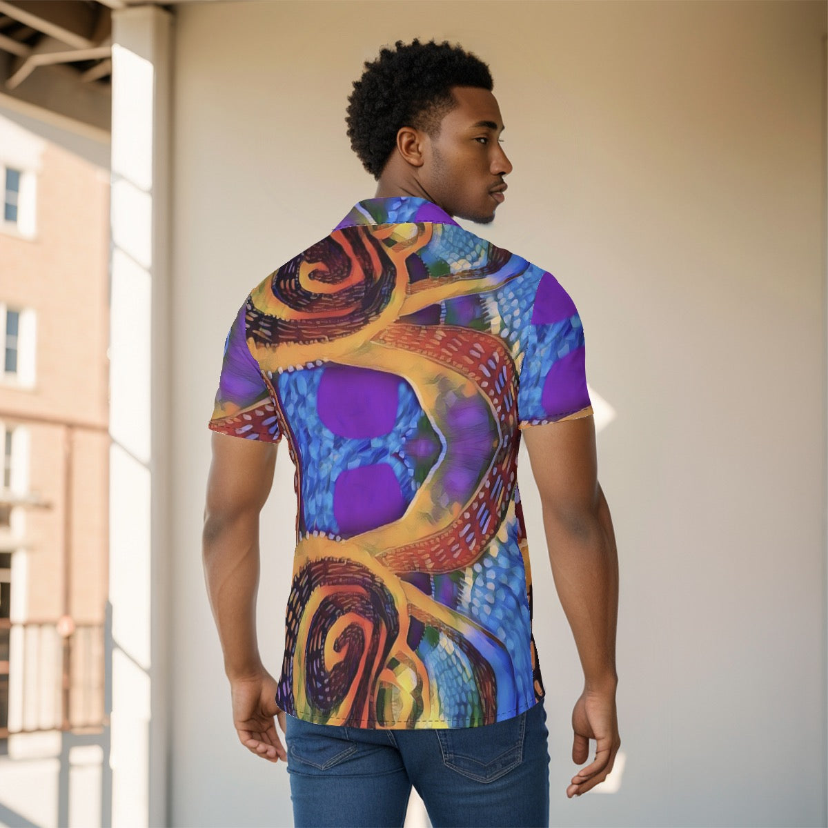 “Colour Vortex” Men's Shirt