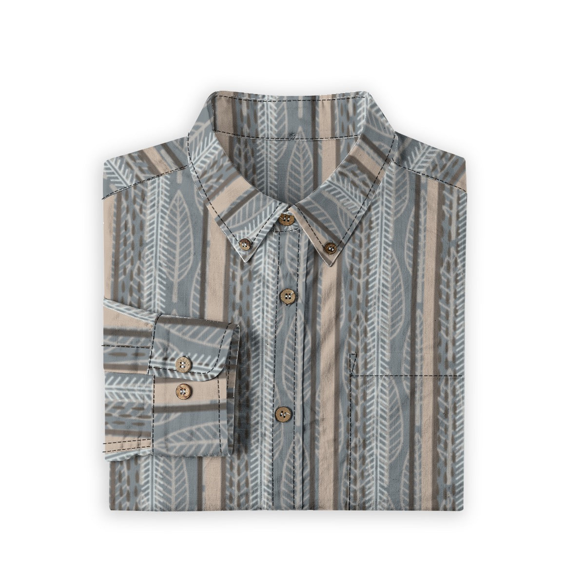 “Charlie” Men's Casual Lapel Long Sleeve Shirt|125GSM Cotton