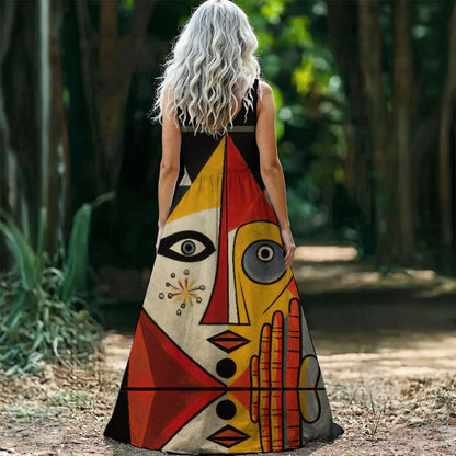 "Mondricasso" Women’s Sleeveless Maxi Dress