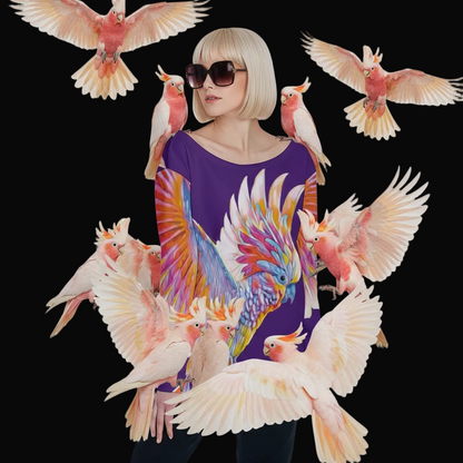 “Major Mitchell” Women's Off-Shoulder Sweatshirt