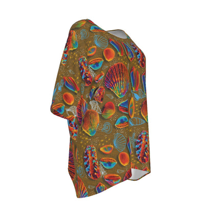 “Peregian Shells” Women's Bat Sleeve Shirt
