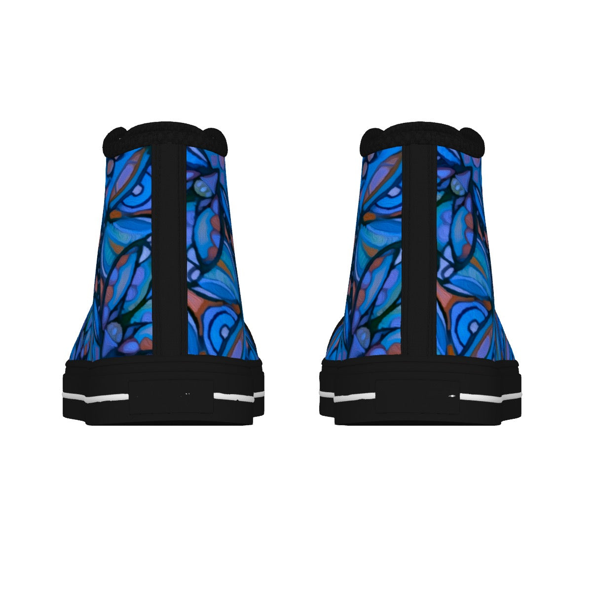“Bloomfield Cobalt” Men's Black Sole Canvas Shoes