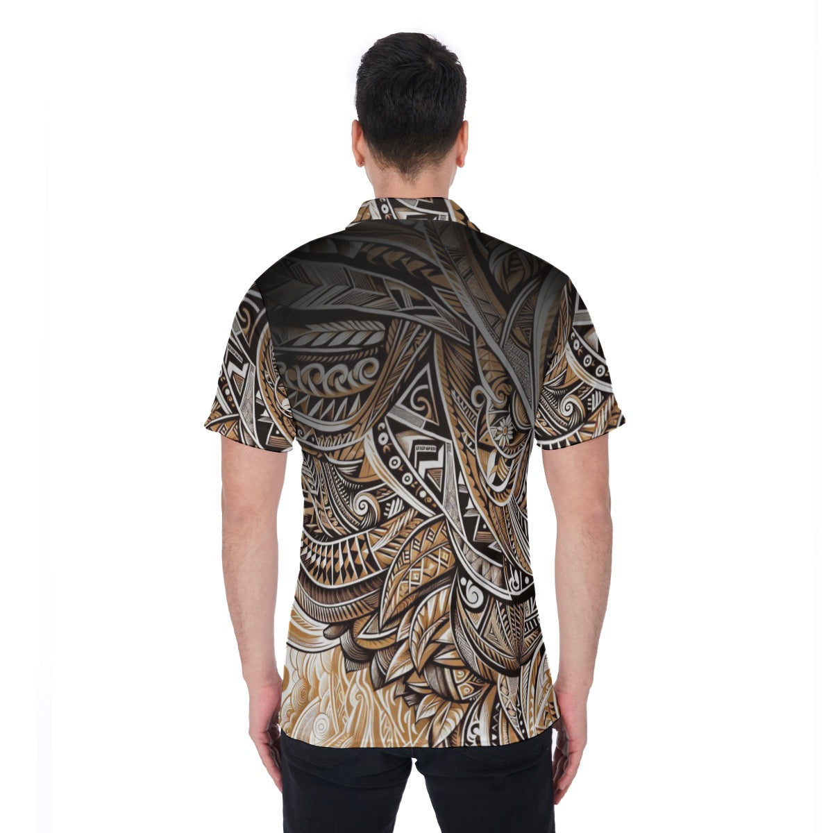 “Earthen Echoes” Men's Polo Shirt