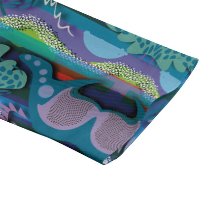 “Underwater Echoes” Women's Leisure Blazer | 245GSM Cotton