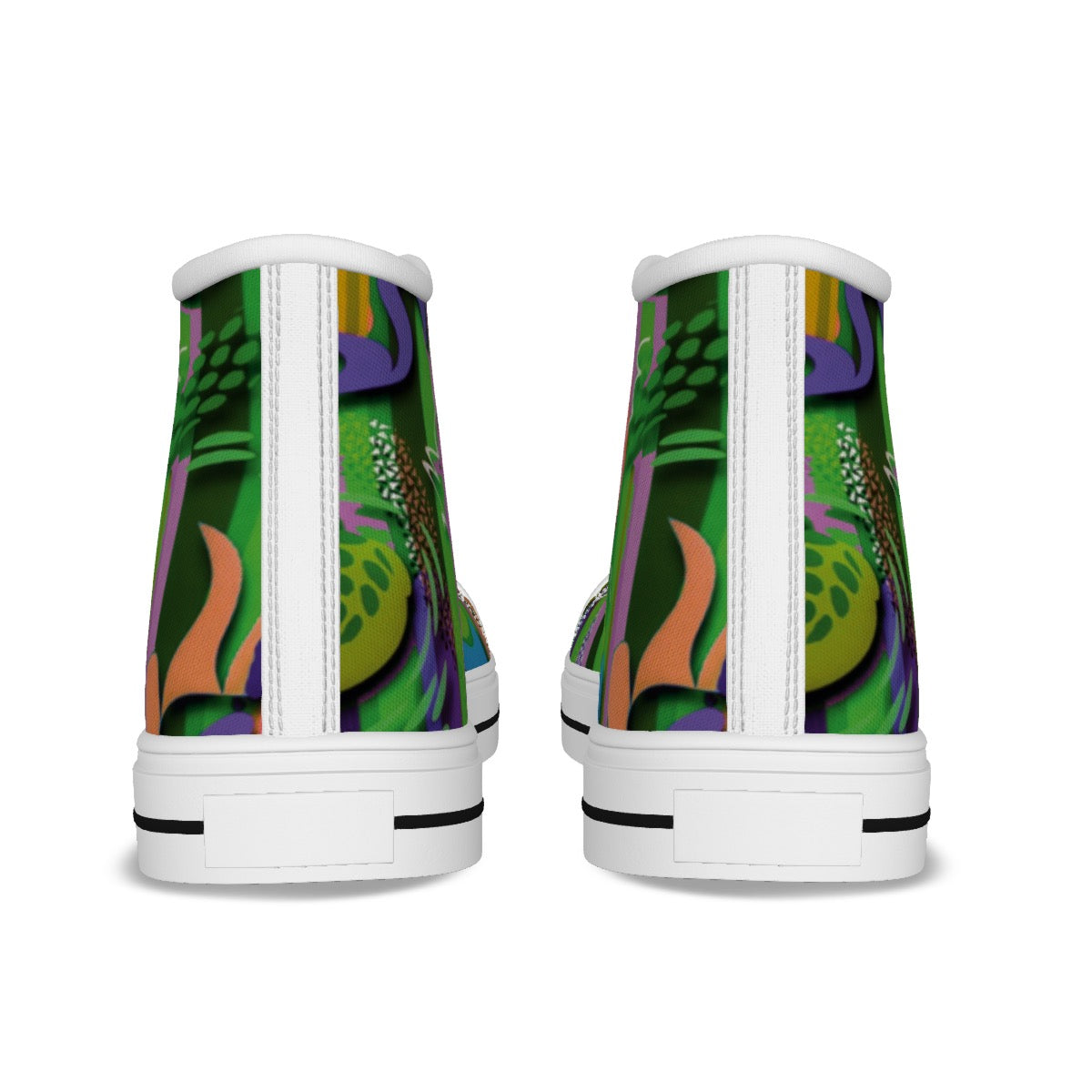 “Labyrinth Green” Kid's Canvas Shoes