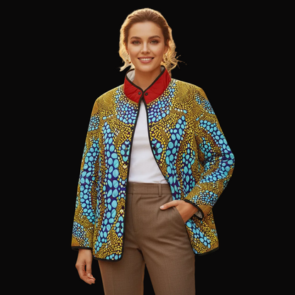 “Sunstone” Women's Quilted Jacket with Side Slits