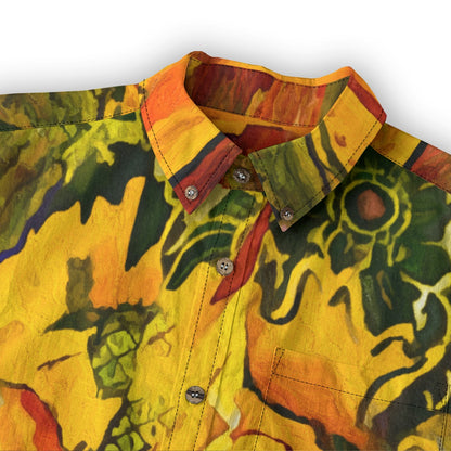 Men's Casual Lapel Long Sleeve Shirt|125GSM Cotton