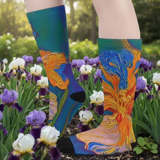 “Iris” Unisex Long Socks