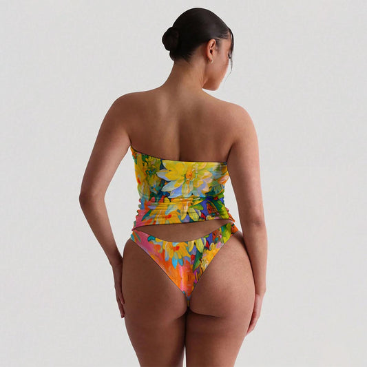 “Summer Daze” Women's Strapless Tube Top Set