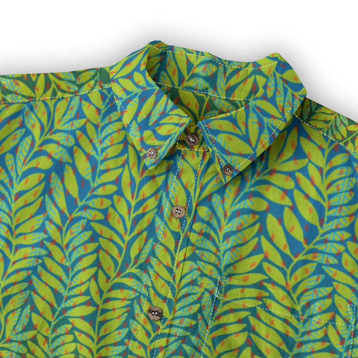 “Ecology” Men's Casual Lapel Long Sleeve Shirt|125GSM Cotton