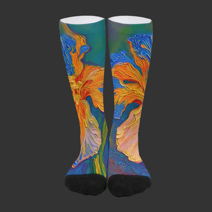 “Iris” Unisex Long Socks