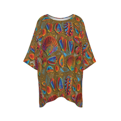 “Peregian Shells” Women's Bat Sleeve Shirt