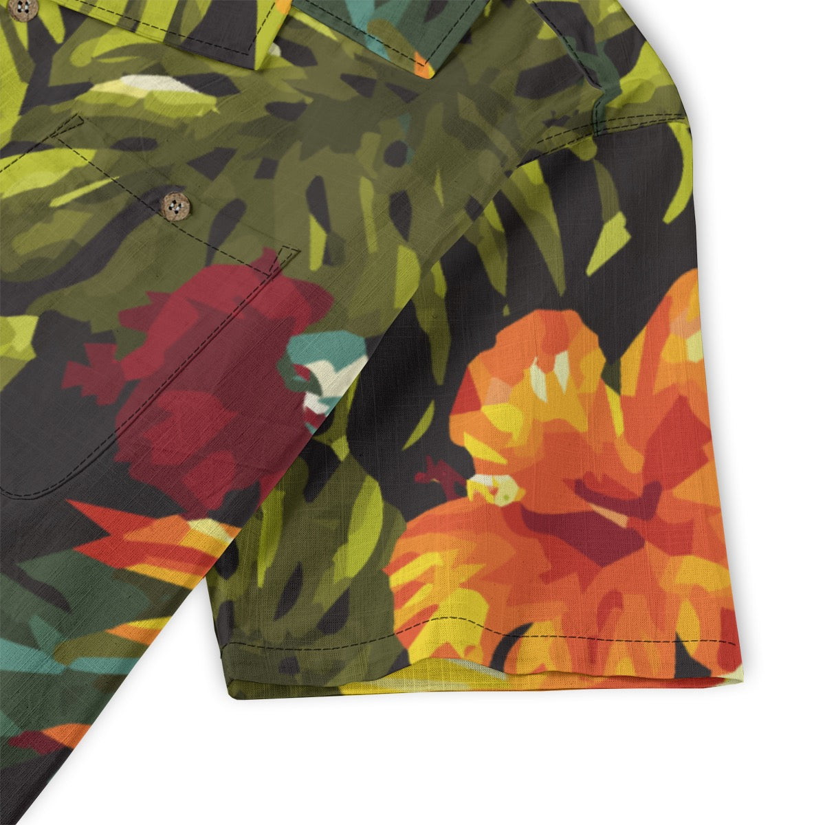 “Hibiscus” Men's Casual Hawaiian Short Sleeve Shirt