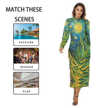 “Vincent Through the Seagrass” Women's Hip Dress