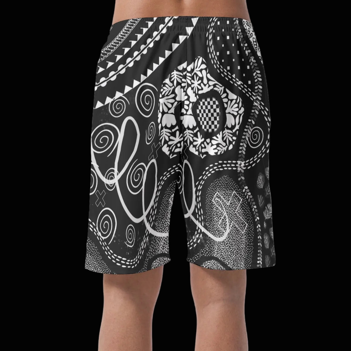 “Scribble” Casual Short Pants