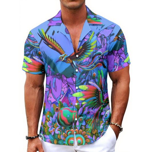“Garden of Unseemly Delights“ Men's Hawaiian Shirt