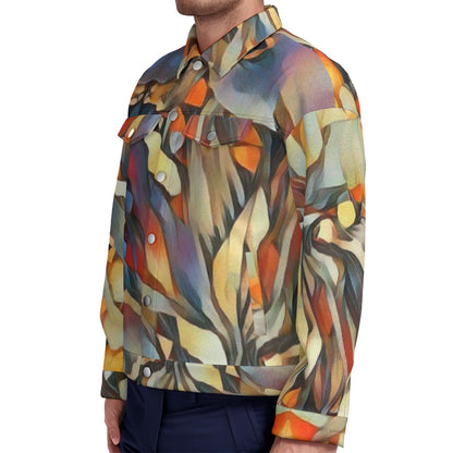 “Outback Hues”  Unisex Lapel Jacket | 245GSM Cotton