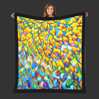 “Prism”Flannel Blanket