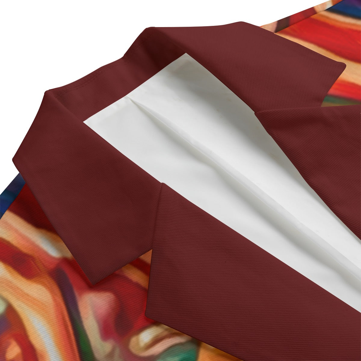 “Orchid Flames” Men's Casual Flat Lapel Collar Blazer | 245GSM Cotton