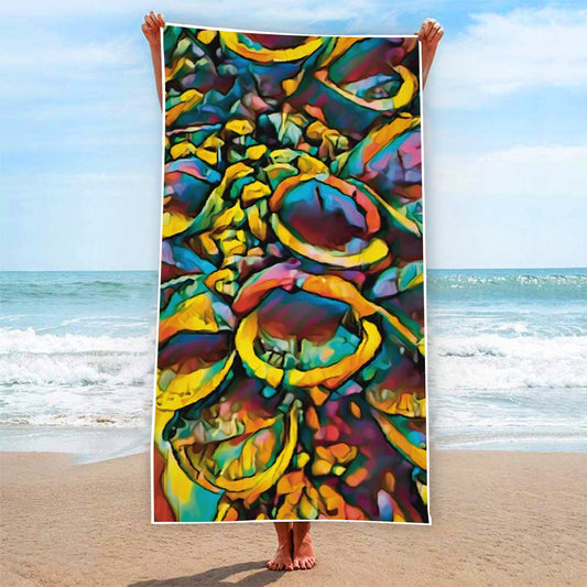 “Spectrum” Rectangular Beach Towel