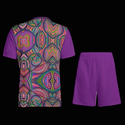 “Colour Burst” Children's Sports T-Shirt Set