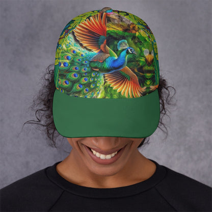 “Peacock Flight” Peaked Cap