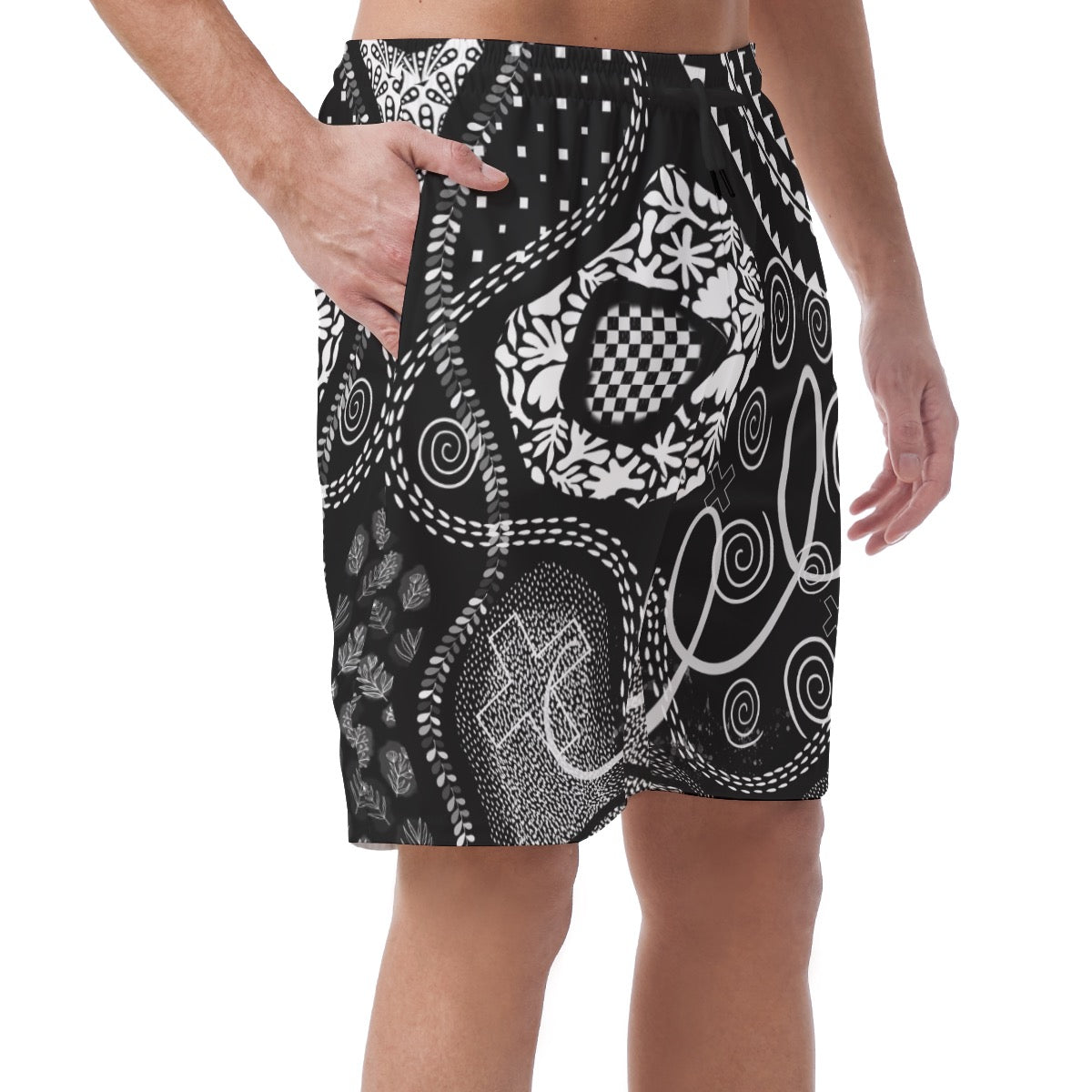 “Scribble” Casual Short Pants